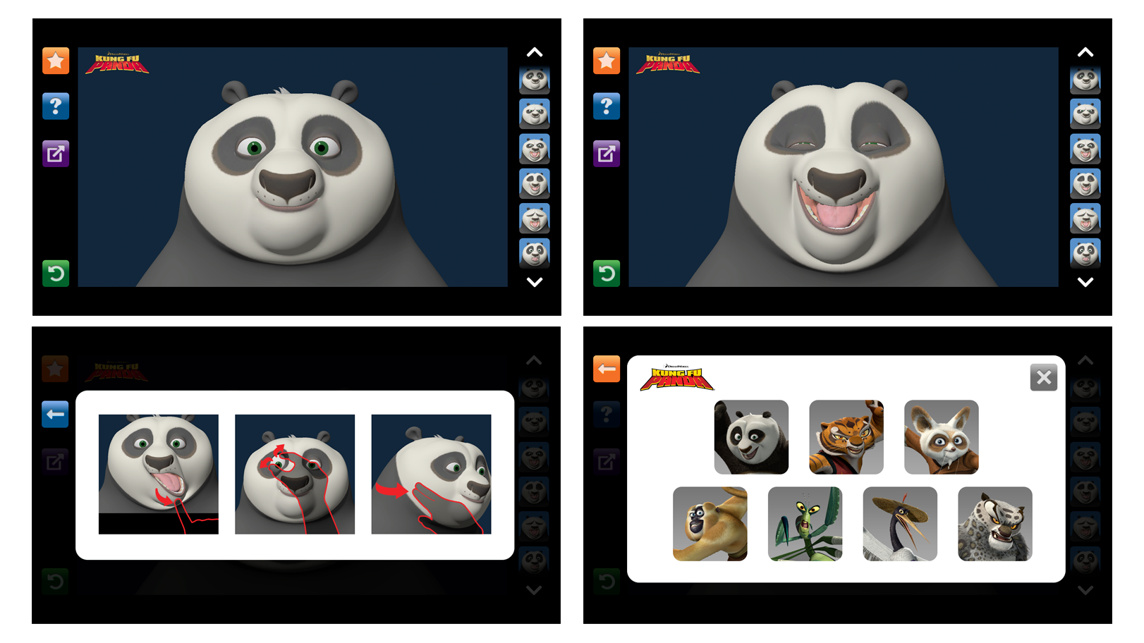 Face Poser interface for ACMI exhibit